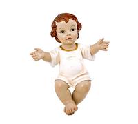 LLUNA Figura Nino Jesus vestito crema e oro 30 cm.