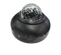 lluofeng Luce notturna con proiettore cielo stellato con altoparlante, romantica luce notturna da soffitto per camera da letto (nero)