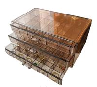 lluofeng PP impilabile - cassetto materiale - tipo contenitore di immagazzinaggio dei monili da tavolo, grande capacità moderna e semplice che organizza lo strumento magico