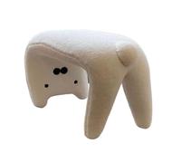 lluoqian Entrance Sgabello a forma di gatto con superficie super morbida - for cambiare le scarpe, sul divano e for vestirsi(Yellow)