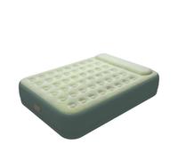 lluoqian Inflatable Letto matrimoniale gonfiabile automatico: materasso esterno impermeabile, rialzato, pieghevole e addensato floccato(Green,200 * 150 * 25cm)