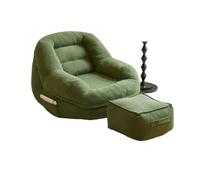 lluoqian Living Room Divano girevole in stile Ins, poltrona singola piccola for camera da letto, balcone, soggiorno(Olive green)