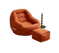 lluoqian Living Room Divano girevole in stile Ins, poltrona singola piccola for camera da letto, balcone, soggiorno(Maple Orange)