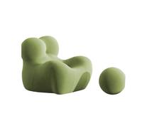 lluoqian Living Room Poltrona reclinabile Compressed Mom Hug, poltrona for il tempo libero in spugna ad alto polimero monoblocco, divano in tessuto tecnico confezionato sottovuoto(Green)