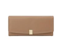 lluoqian Multifunction Portafoglio da donna scuro - Pochette lunga in pelle PU a 3 pieghe, borsa di alta qualità for il commercio estero(Apricot)