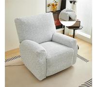 lluoqian Universal Copridivano singolo, copridivano in poliestere antigraffio, copridivano moderno e minimalista for soggiorno(MoonlightLight Gray,Three people)