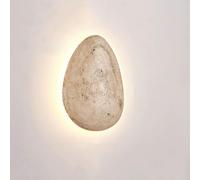 LLXDFUU Applique da parete moderno in pietra naturale Lampada da parete a LED per interni da comodino Lampada da parete in travertino giallo unico per soggiorno Camera da letto Corridoio Corridoio Sfo