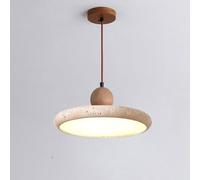 LLXDFUU Grande lampada a sospensione in pietra naturale Lampada a sospensione regolabile in travertino francese per camera da letto Soggiorno Wabi Sabi Lampada a sospensione 28W LED Moderna Cucina sca