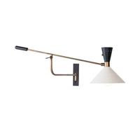 LLXDFUU Lampada da parete regolabile con braccio oscillante Lampade da parete uniche a palo lungo per sala da lettura Applique da parete girevoli Apparecchio per soggiorno Sfondo per montaggio a paret