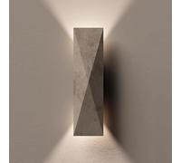 LLXDFUU Lampada da Parete retrò su e Giù per corridoio Lampada da Parete Moderna in Pietra Naturale Grigio Moderna Lampade da Parete a LED per Interni Vintage di metà secolo per Soggiorno Applique da