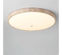 LLXDFUU Lampada da soffitto moderna in travertino nordico della metà del secolo, moderna a semi-incasso, in pietra naturale, bianco latte, lampada da soffitto, vintage, vicino alle plafoniere per cuci