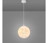 LLXDFUU Moderne lampade a sospensione a forma di luna Lampada a sospensione a forma di luna in stile nordico Stampa 3D Lampadario a sospensione regolabile Isola della cucina Camera da letto per bambin