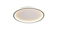 LLXDFUU Plafoniera a LED ultrasottile Plafoniera moderna in ottone semi-incasso Lampada montata bianco latte per soggiorno Plafoniera a forma di disco in oro di metà secolo per l'atrio della camera da