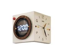 LLXTJJY Corner Wall Clock Double Sided Wall Watch Modern Luxury Aesthetic Large Led Clocks Silent Elegant Decorative Living Room Watches