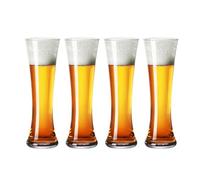 LLXTJJY Eleganti bicchieri in vetro 355ml Beer Glass cup, Wheat,Cocktail, Great for Football Game Party, Drinkware Set of 4 Bicchieri in vetro