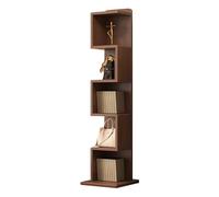 LLYLAFDC Libreria Asimmetrica Moderna, Scaffale Stretto Salvaspazio in Legno, Mensola Espositiva a Strati Elegante per Soggiorno e Ufficio(40.0 * 151.5cm)