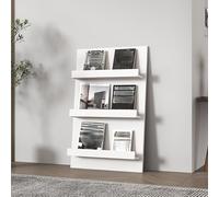 LLYLAFDC Libreria Dietro la Porta, Scaffale Angolare Verticale Moderno, Mobile Alto e Stretto Autoportante, Organizzatore Salvaspazio per Soggiorno, Camera, Ufficio(White,43 * 100cm)