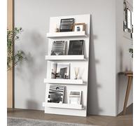 LLYLAFDC Libreria Dietro la Porta, Scaffale Angolare Verticale Moderno, Mobile Alto e Stretto Autoportante, Organizzatore Salvaspazio per Soggiorno, Camera, Ufficio(White,53 * 160cm)