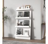 LLYLAFDC Libreria Dietro la Porta, Scaffale Angolare Verticale Moderno, Mobile Alto e Stretto Autoportante, Organizzatore Salvaspazio per Soggiorno, Camera, Ufficio(White,53 * 120cm)