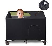 LLYWCM Copertura oscurante per culla - Pack and Play - Copertura per lettino da viaggio - Rete elastica traspirante per bambini per interni ed esterni giochi portatile per dormire o giocare
