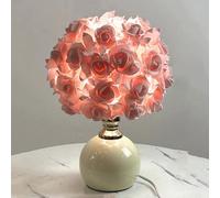 LLZCJXGS Lampada rosa, 3 colori, sensibile al tocco, lampada da comodino a forma di fiore, adatta per camere da letto, matrimoni, regali di Natale e salotti di hotel.(Style 1)