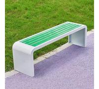 LLZJDDPLY Panchina da Giardino Esterno, Panca da Esterno, Panca Spogliatoio, Design con Strisce di Legno in Plastica Senza Schienale, Capacità 500 kg(I,120cm/47in)