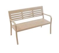 LLZJDDPLY Panchina Parco Alluminio 2 Posti Resistente A Ogni Tempo Giardino e Terrazzo