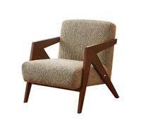 LLZJDDPLY Poltrona Relax Moderna di Metà Secolo, Poltrona da Lettura Imbottita, Poltrone Sofa Divano for Soggiorno, Camera da Letto, Appartamento, Facile da Montare(Brown)