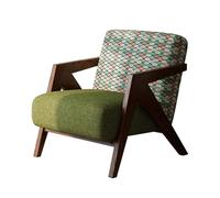 LLZJDDPLY Poltrona Relax Moderna di Metà Secolo, Poltrona da Lettura Imbottita, Poltrone Sofa Divano for Soggiorno, Camera da Letto, Appartamento, Facile da Montare(Green)