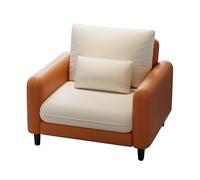 LLZJDDPLY Poltrona Relax, Poltrona da Lettura con Supporto Lombare, Poltrone Sofa Divano, Ideale per Piccoli Spazi In Soggiorno, Camera da Letto o Balcone(Orange)