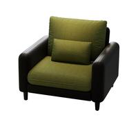 LLZJDDPLY Poltrona Relax, Poltrona da Lettura con Supporto Lombare, Poltrone Sofa Divano, Ideale per Piccoli Spazi In Soggiorno, Camera da Letto o Balcone(Black)