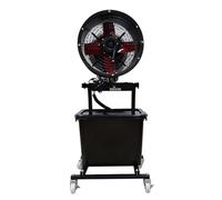 LLZJDDPLY Ventilatore Nebulizzatore, Ventilatore con ghiaccio con serbatoio d'acqua da 40 litri, 300 W, Oscillazione a 90°, per sport all'aria aperta, Piscina, Barbecue, Campeggio