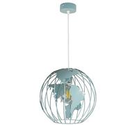 LM-LIGHTING Lampada a sospensione GLOBE Globo, lampada ingegnosa con bei colori e design interessante, illuminazione unica per la cameretta dei bambini in metallo, illuminazione efficace (menta)