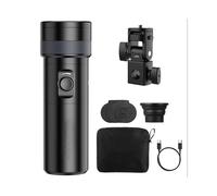 LM01 RGB LED Flashlight with LA04 Light Stand Adapter Bracket Ambient Light with 20 Filters Projection Lighting