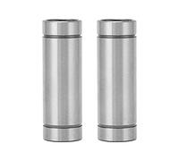 LM12LUU Linear Motion Bearing 2 - Pack | High Rigidity Steel for Accurate Movement | Low Friction Ball Bearing for 3D Printers/CNC Machines | 12mm Inner Diameter