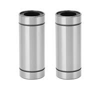 LM20LUU Linear Motion Bearing 20mm ID 32mm OD 80mm Length | Bearing Steel for High Speed Low Noise Performance | 2Pcs Set for 3D Printers/CNC Machines/Automation Equipment
