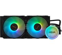 Noua Polaris LM240 ARGB, Raffreddamento Dissipatore a Liquido CPU, TDP 200W, 2 Ventole PWM Indirizzabile Silenziose, Compatibile 1200 115x 1366 2066 AM5 AM4 AM3