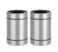 LM25UU LM20UU LM16UU Linear Bearings 2Pcs | High Accurate Bearing Steel for Industrial Automation/CNC Machines/Robotics | Double Sealed Design with Nylon Retainer (LM20UU)