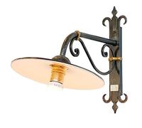 LM969 PIATTO- APPLIQUE SMALTATA LUX Ø CM 27 CRUCCOLINI