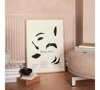 LMAIWANG Quadro su tela con vaso geometrico astratto, poster e stampe moderne in stile nordico, decorazione da parete (40x60 cm/cornice interna)