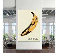 LMAIWANG Stampa Pop Art, Andy Warhol Banana, Impressionismo, decorazione da parete su tela (70x100 cm/cornice interna)