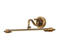 LMAMZ 12W Applique da Specchio Bagno Vintage Lampada per Trucco Classico LED con Testa Girevole 240° Applique da Parete Camera da Letto Luce per Quadri Metallo Impermeabile (Bronzo),61cm/10w