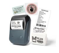 LMASBLTER B1 Label Makers - Stampante termica portatile Bluetooth per piccole imprese, indirizzi, logo, abbigliamento, gioielli, vendita al dettaglio, posta, stampante adesiva per telefoni e PC, nero