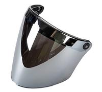 LMBN Visiera del casco, Casco moto universale a 3 bottoni a pressione, casco jet, mezzo viso, parabrezza, lenti di ricambio(Mirror Shield)