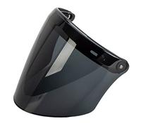 LMBN Visiera del casco, Casco moto universale a 3 bottoni a pressione, casco jet, mezzo viso, parabrezza, lenti di ricambio(Black Shield)