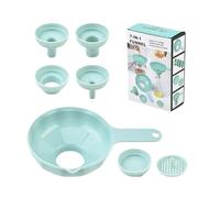 Lmbuto Versatile di Plastica Qualità Alimentare, Lmbuti da Cucina a Bocca Larga per Cottura e Conservazione Wide Mouth Funnel con Beccuccio e Filtro per Riempire Vasi a Bocca Larga e Regolare