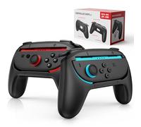 Lmcpa 2 Pack Grip per Controller compatibili con Nintendo Switch 2 Joy-Con 2025, Comodo Supporto JoyCon per Accessori Nintendo Switch 2025, Nero