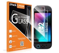 Lmcpa [2 Pezzi] Pellicola Protettiva Compatibile con 2025 Nintendo Switch 2, Vetro Temperato Facile Installazione/Anti-Graffio/Alta Definizione/9H Durezza per 2025 Nintendo Switch 2 Accessori