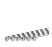 LMDO 10 pezzi Custom Made Spoke Radius Knitting Needle Stainless Steel 13G Sliver Bicycles Electric Bike Copper Nipple Spoke (10 PCS-SILVER-225 mm)