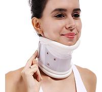 LMEILI Collare per Collo cervicale Medico con Supporto per Il Mento per Collare cervicale a Rilievo Rigido Supporto per Il Collo Corretto Dolore per la Cura delle Ossa